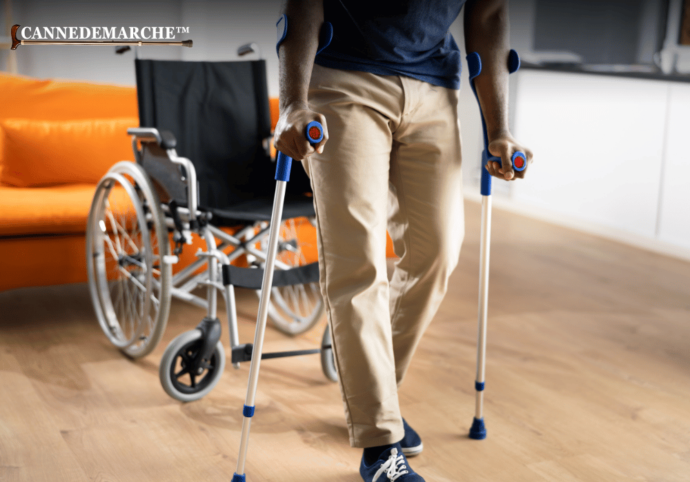 Combien de temps doit-on marcher avec des cannes anglaises ?