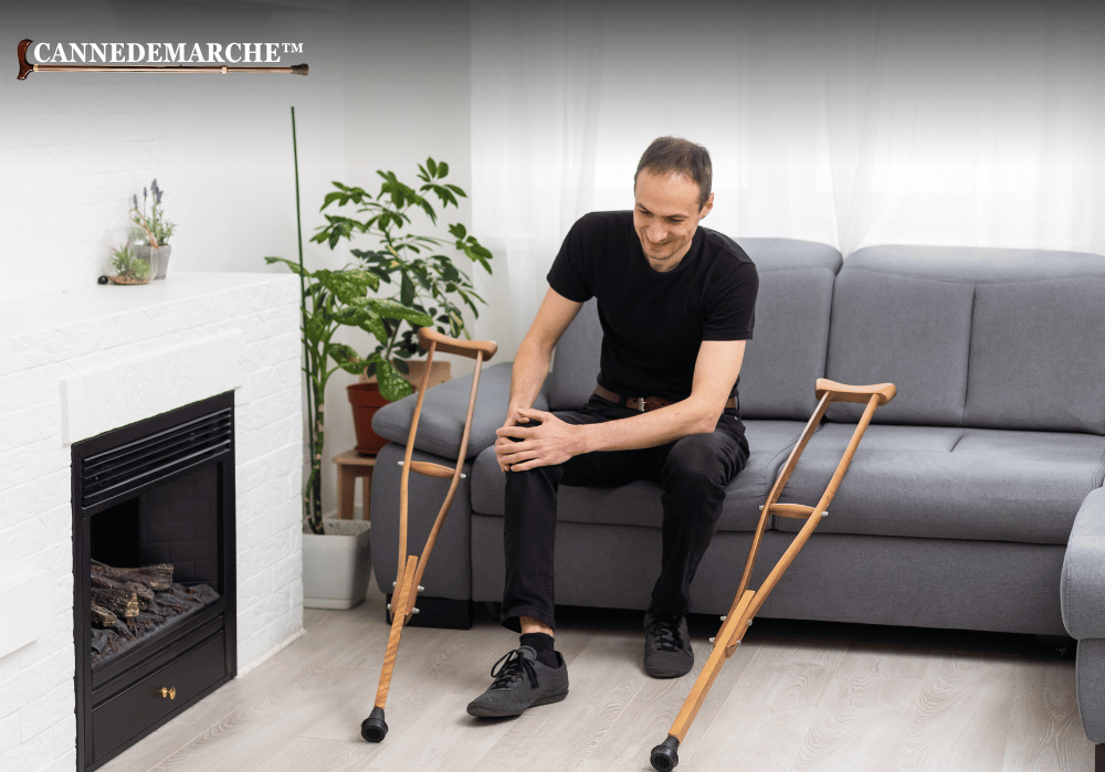 Comment Marcher avec des béquilles sans poser le pied ?