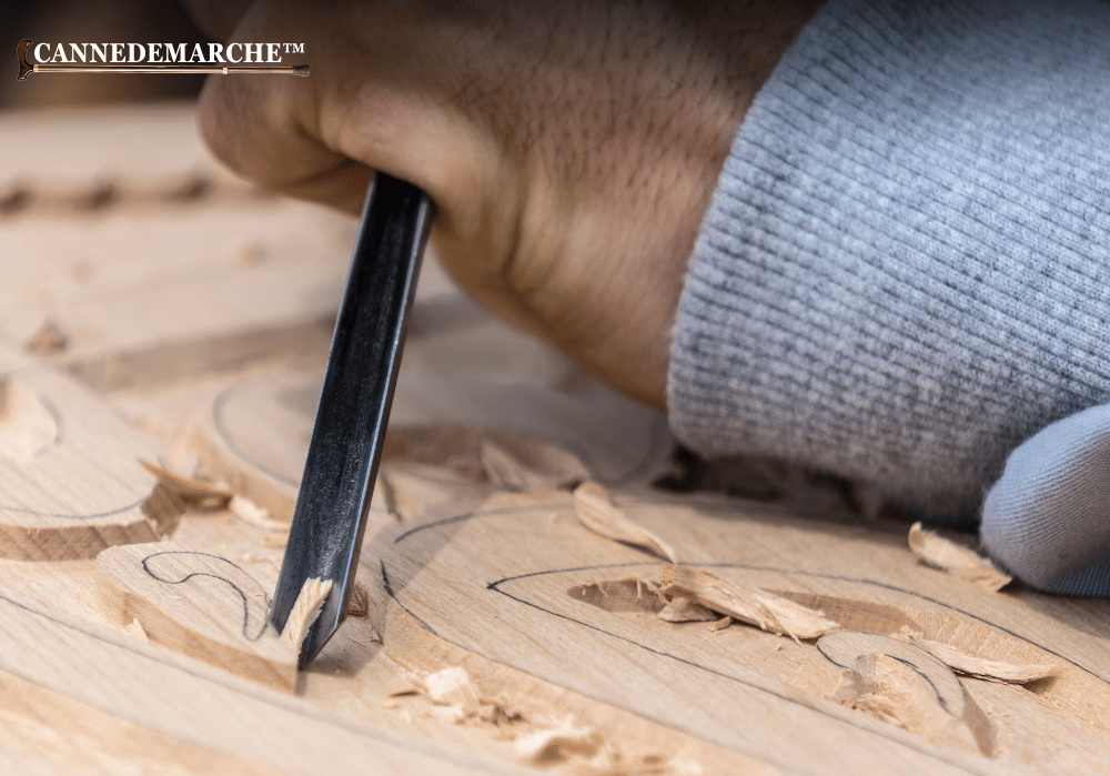 Comment Sculpter une souris sur une canne en bois ?