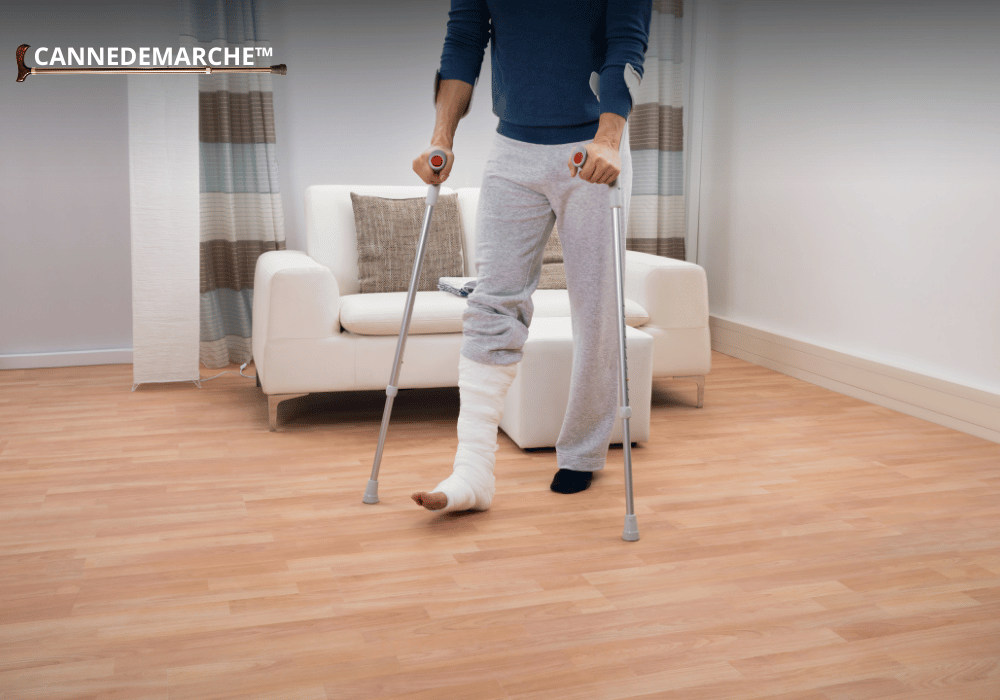 Comment marcher avec des cannes anglaises ?