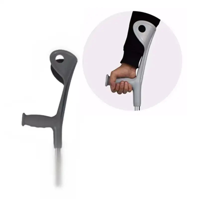 Béquille avant bras - 1 Paire Noire - canne de marche