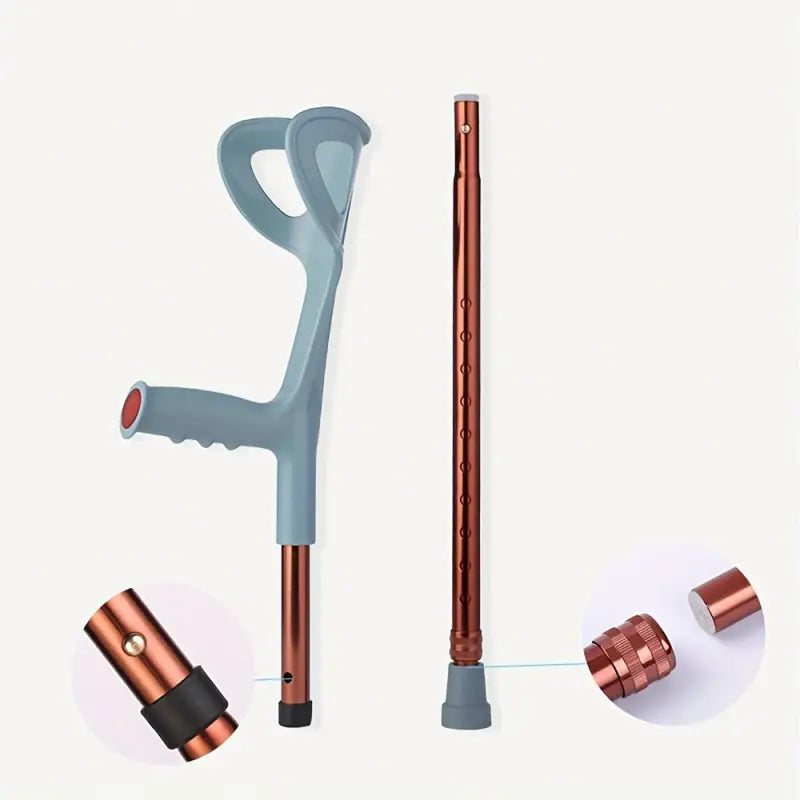 Béquilles anglaise légère Bleu - 1 paire Bleu - canne de marche