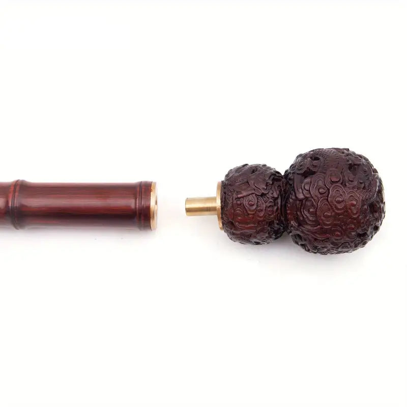 Canne à pommeau - Sculpté en bois - canne de marche