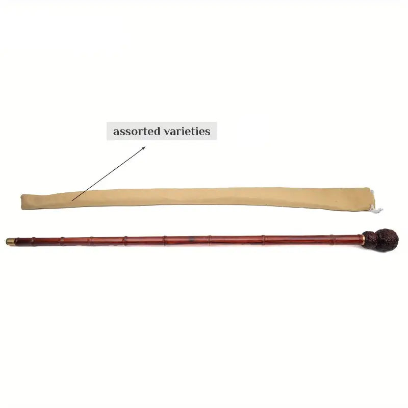 Canne à pommeau - Sculpté en bois - canne de marche