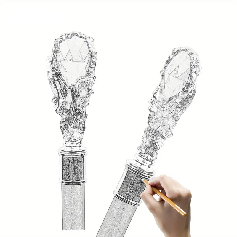 Canne avec diamant - Rouge - canne de marche