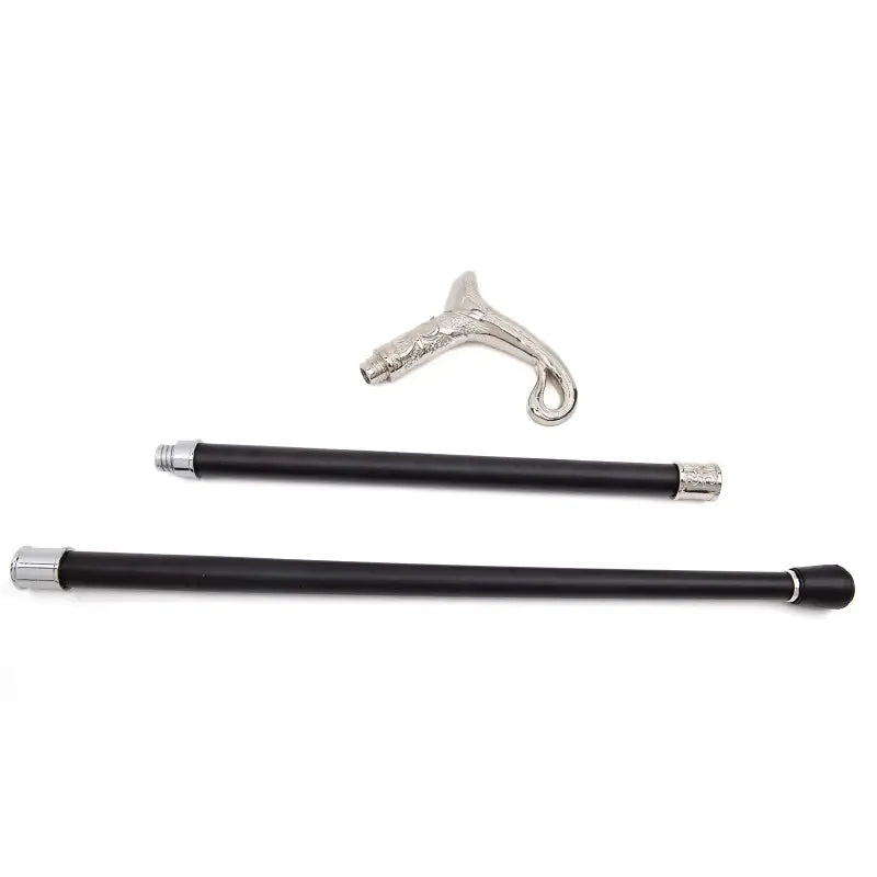 Canne de Luxe Blanche Courbe - Blanche Courbe - canne de marche