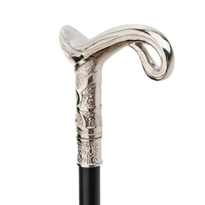 Canne de Luxe Blanche Courbe - Blanche Courbe - canne de marche