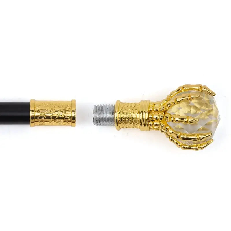 Canne de luxe boule transparent - 97cm - canne de marche