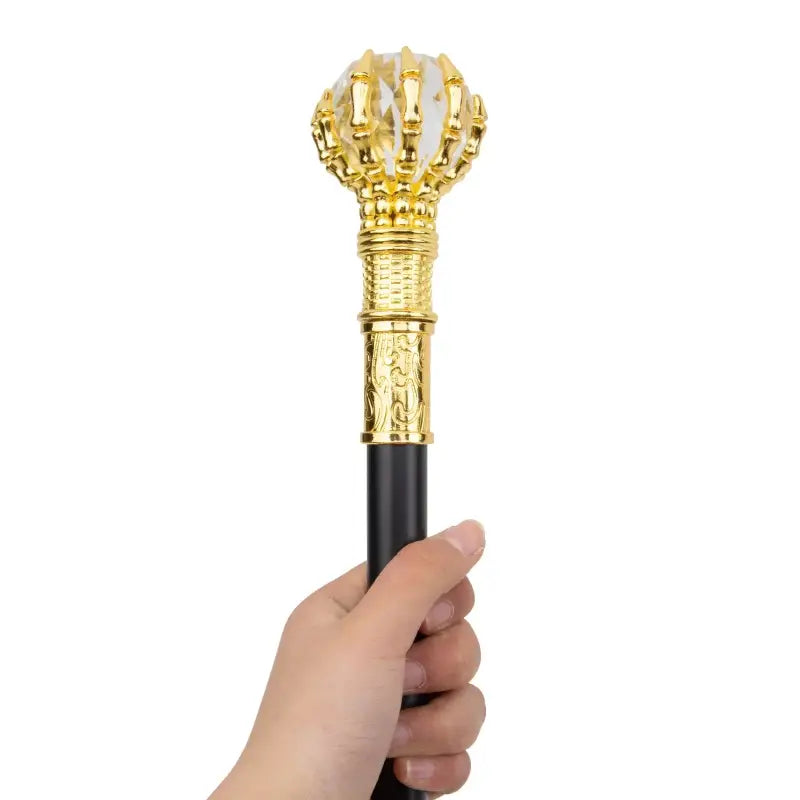 Canne de luxe boule transparent - 97cm - canne de marche