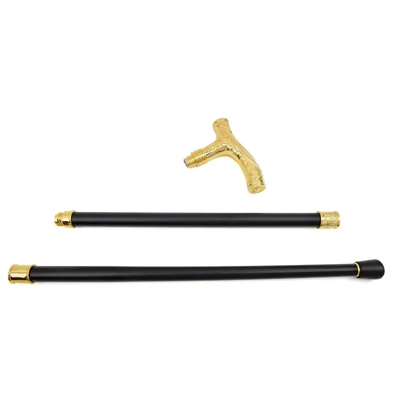 Canne de luxe loup doré - Gold Wolf - canne de marche