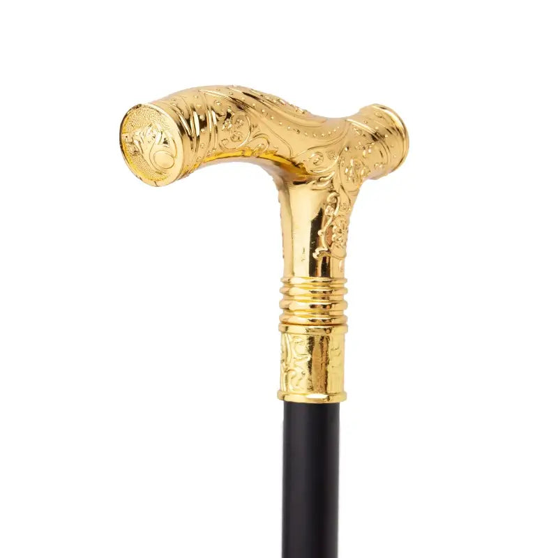 Canne de luxe loup doré - Gold Wolf - canne de marche