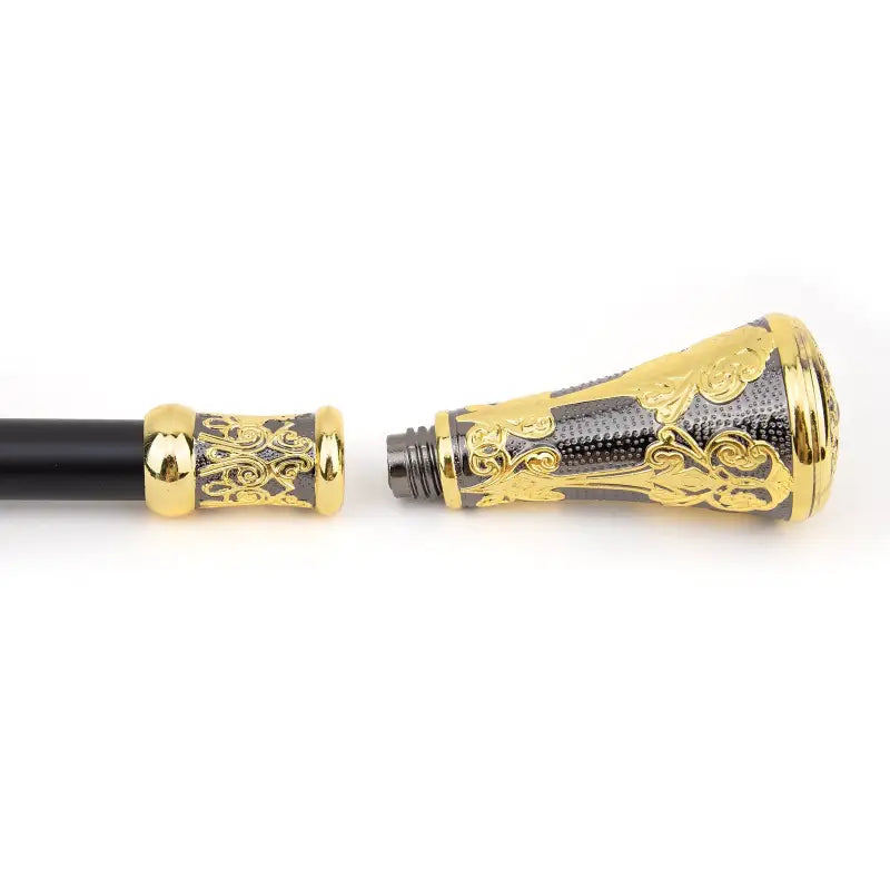 Canne de Luxe Or et Noir - Or et Noir - canne de marche