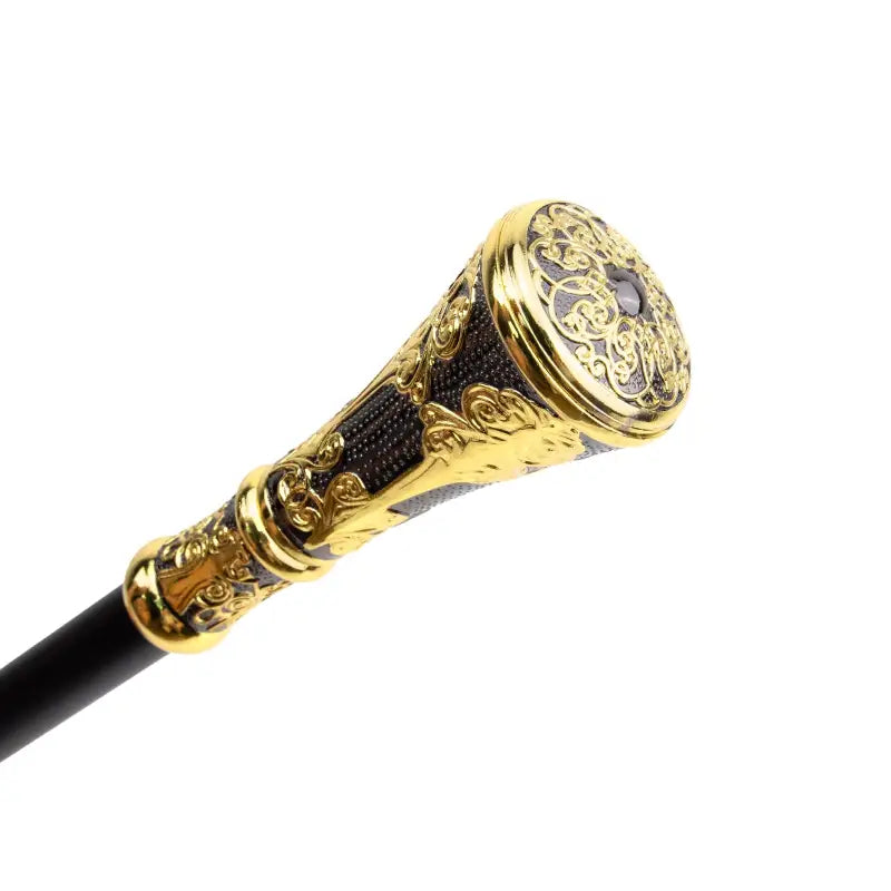 Canne de Luxe Or et Noir - Or et Noir - canne de marche