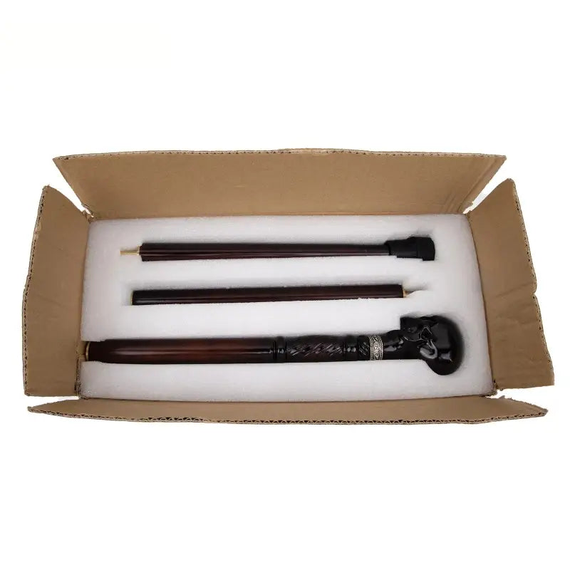 Canne de luxe Sculpté - Crane - canne de marche