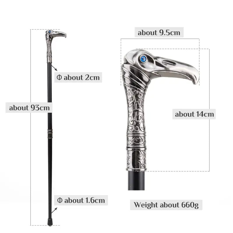 Canne de Luxe Tête d’Aigle - Tête d’aigle - canne de marche