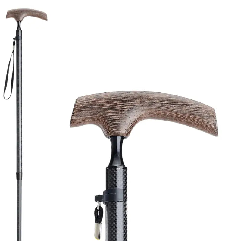 Canne de marche carbone - Noir - canne de marche