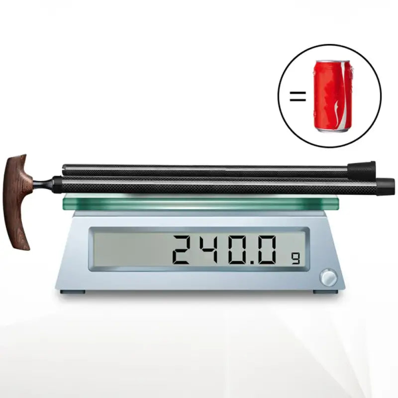 Canne de marche carbone - Noir - canne de marche