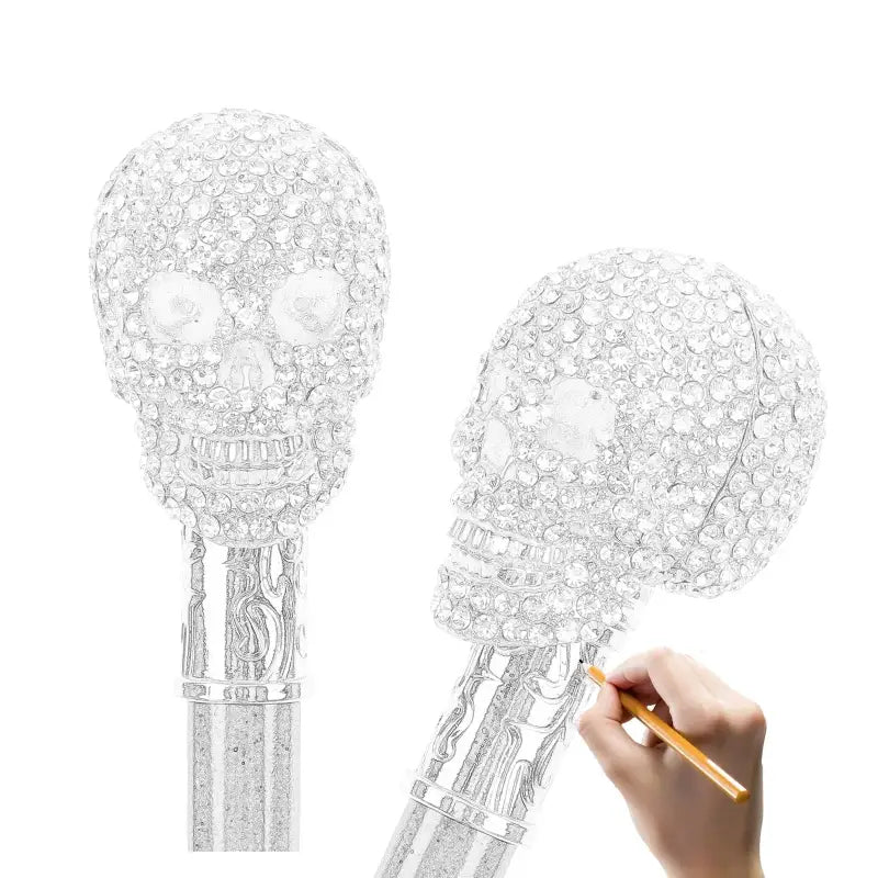 Canne de marche Crâne - 90cm - canne de marche