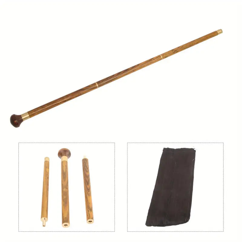 Canne de marche en bois - Bois massif - canne de marche