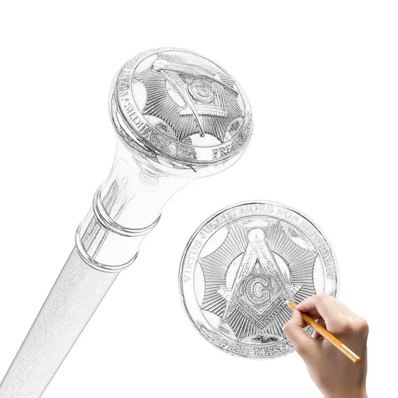 Canne de marche franc maçon - 93cm - canne de marche