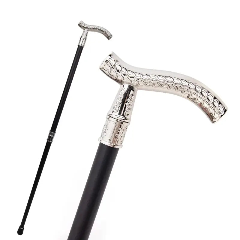 Canne de marche Luxe argenté - Argenté - canne de marche