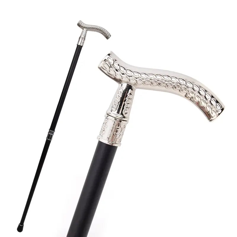 Canne de marche Luxe argenté - Argenté - canne de marche