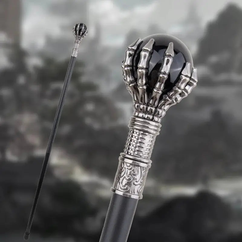 Canne de marche luxe boule - Noir - canne de marche