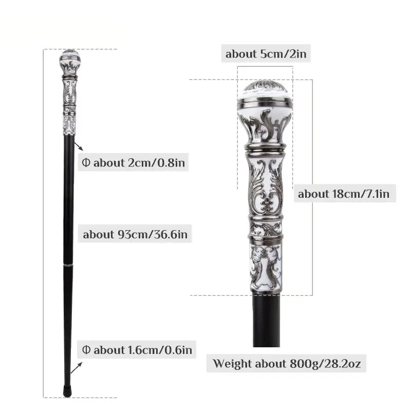 Canne de marche luxe Chic - Argenté - canne de marche