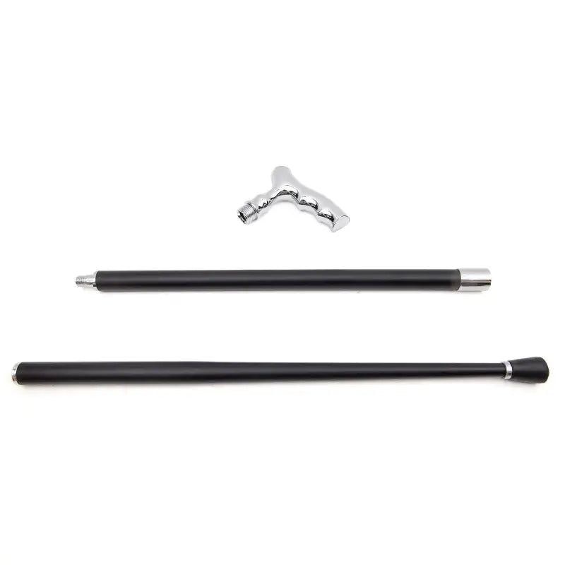 Canne de marche luxe en T - Argenté - canne de marche