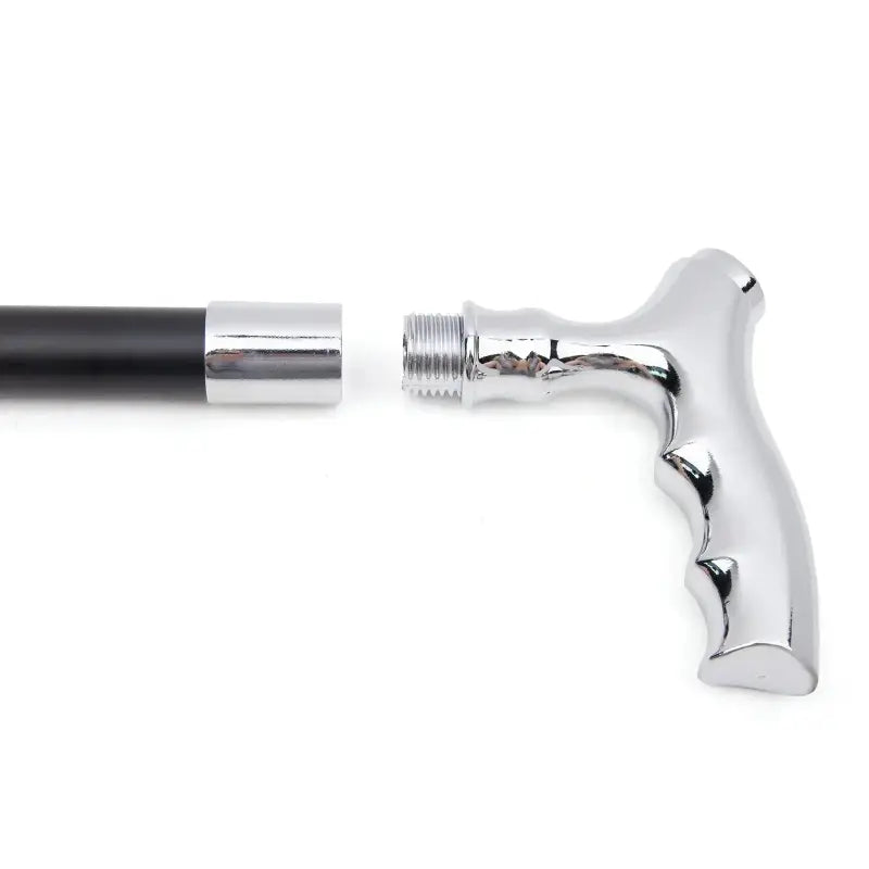 Canne de marche luxe en T - Argenté - canne de marche