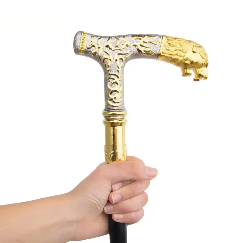 Canne de marche Luxe Lion - Tête de Lion - canne de marche
