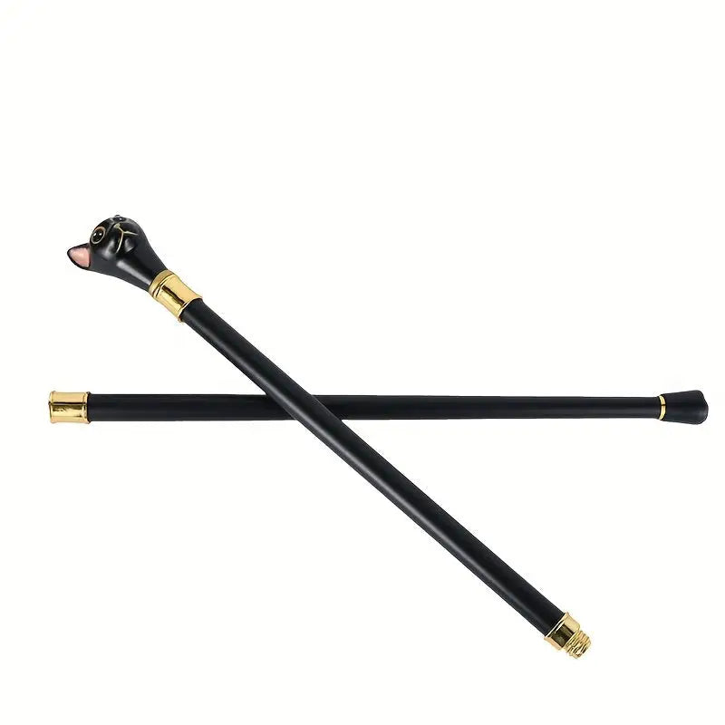 Canne de marche luxe tête de chat - Tête de chat