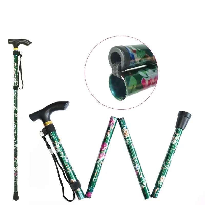Canne de marche pliante décoré - canne de marche
