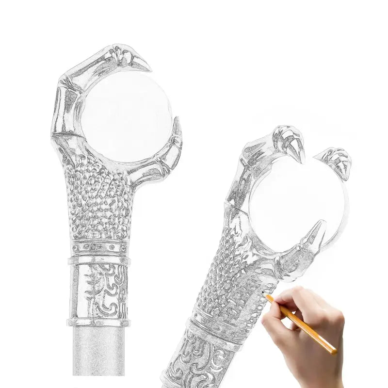 Canne de marche pommeau Griffes dragon - 93cm - canne de marche