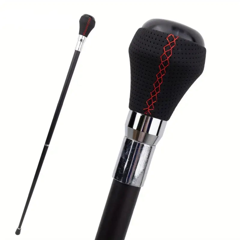 Canne de marche pommeau - Noir - canne de marche