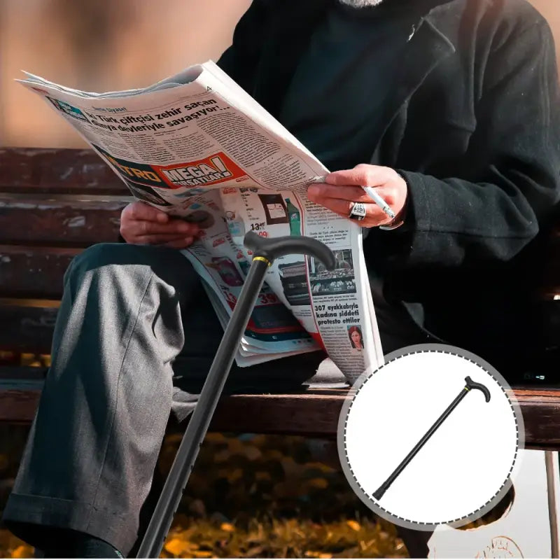 Canne de marche réglable en hauteur - canne de marche