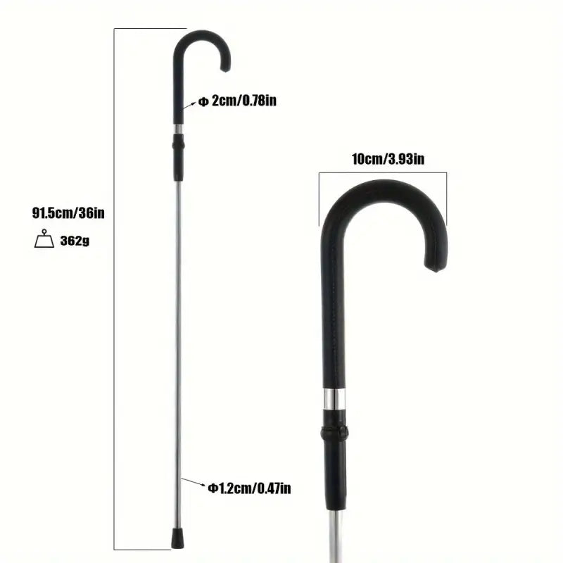 Canne de marche vintage - Noir - canne de marche