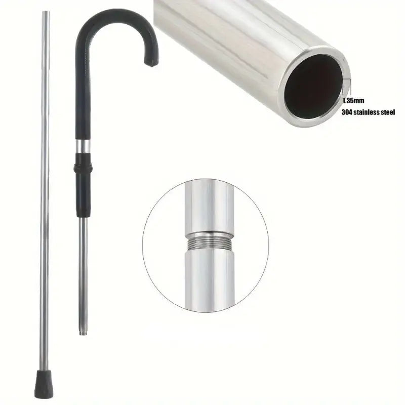 Canne de marche vintage - Noir - canne de marche