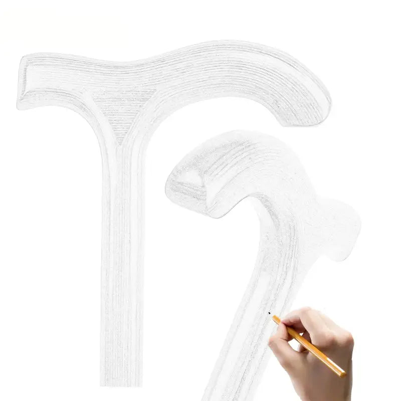 Canne en bois ancienne - Bois ancien - canne de marche