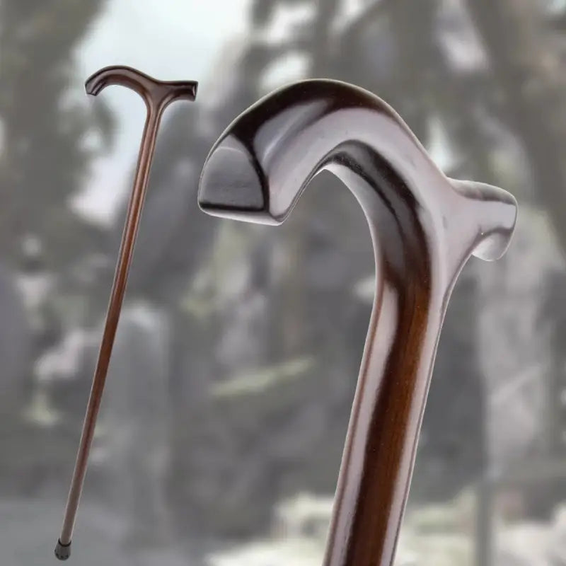 Canne en bois ancienne - Bois ancien - canne de marche