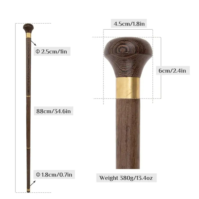 Canne en bois classique - Classique - canne de marche