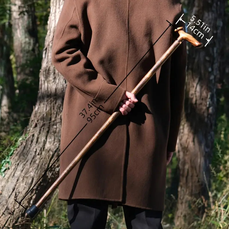 Canne en bois Gentlemen - Bois Massif - canne de marche