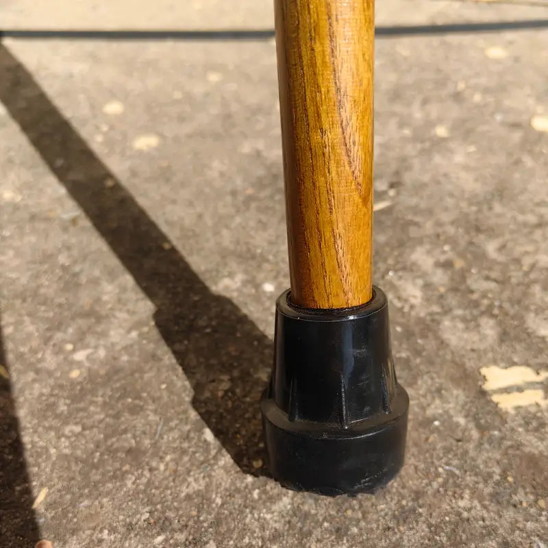 Canne en bois massif élégante - Bois blanc Jaune pâle - canne de marche