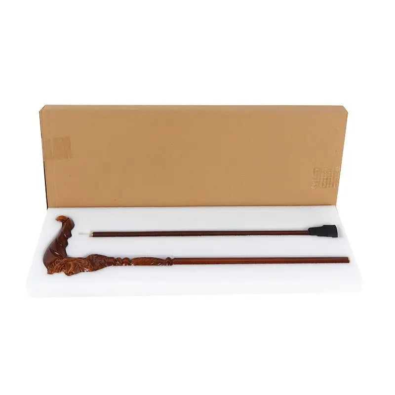 Canne en bois sculpté Père Noël - Père Noël - canne de marche