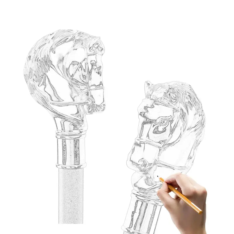 Canne épée Cheval - 93cm - canne de marche