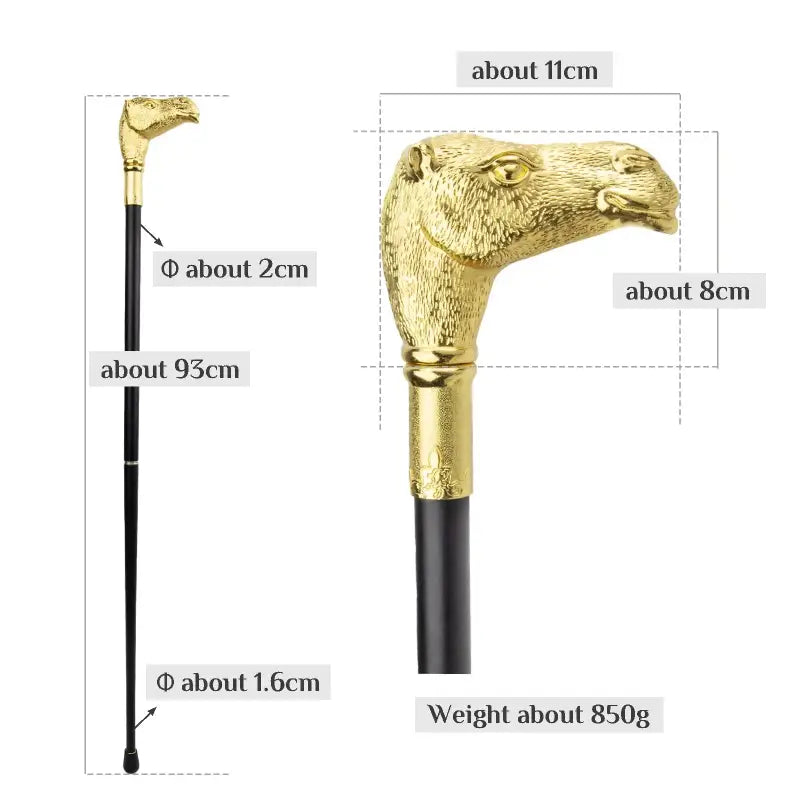 Canne épée Luxe Chameau - 93cm - canne de marche