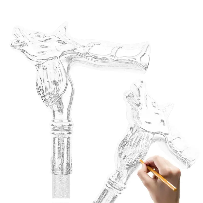 Canne épée Tête de cerf - 92cm - canne de marche