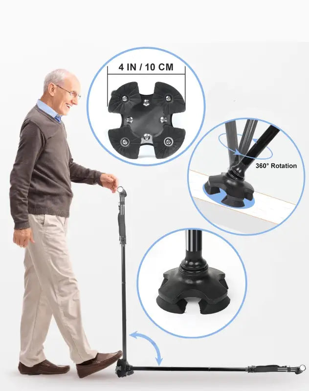 Canne pliante LED - Canne de marche