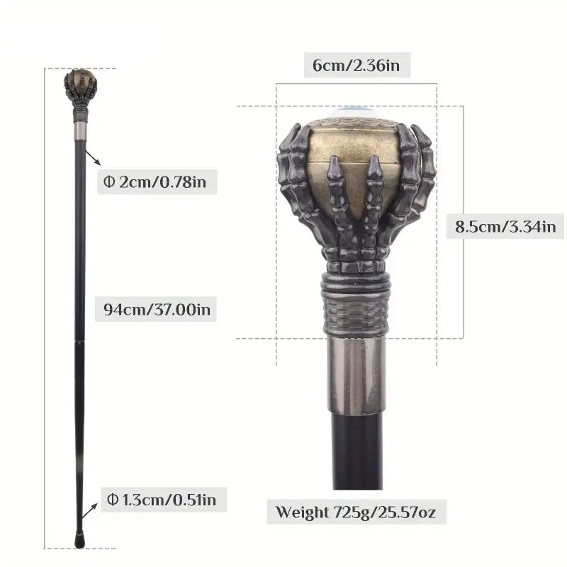 Canne steampunk - 94cm - canne de marche