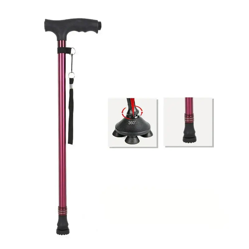 Canne télescopique 4 pied - canne de marche